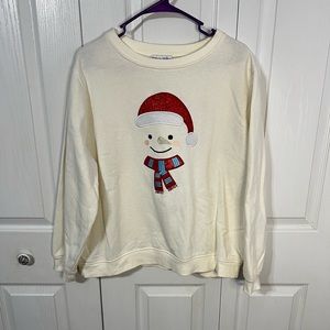 Rebecca Malone Snowman Sweatshirt size XL